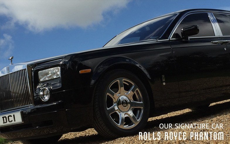 Our signature car - the Rolls Royce Phantom